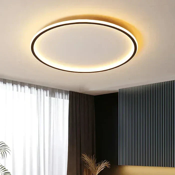 Ronde Plafondlamp Scandinavisch Design Goud Zwart Wit 20-50cm LED Dimbaar Metaal Glas Woonkamer Slaapkamer Eetkamer