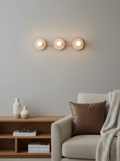 Minimalistische Badkamerlamp met Drie Lichtpunten - Verkrijgbaar in Meerdere Kleuren