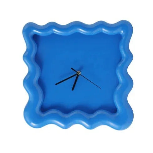 Wandklok Wit Golvend Frame 30cm Minimalistisch ABS Woonkamer Slaapkamer Modern