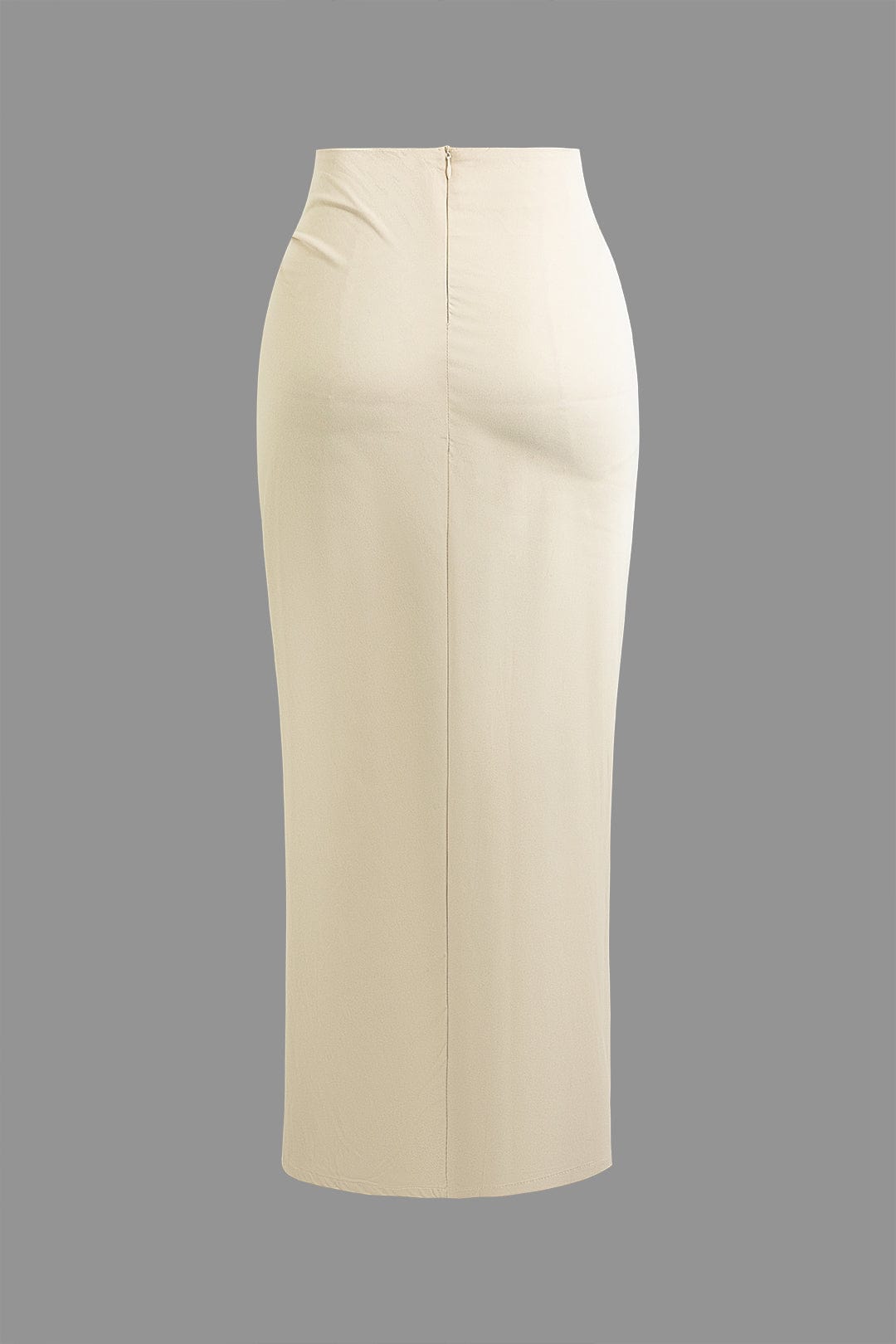 Midirok met Wickeloptie en Hoge Split Elegante Stijl