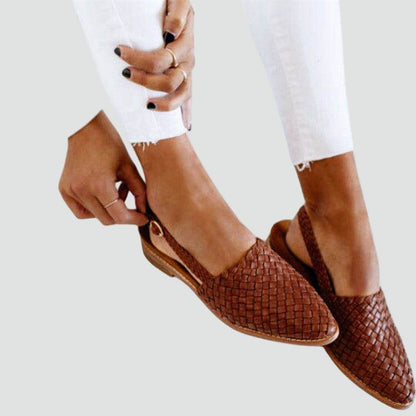 Dames Sandalen Gevlochten Slingback Stijl - StudioMarella