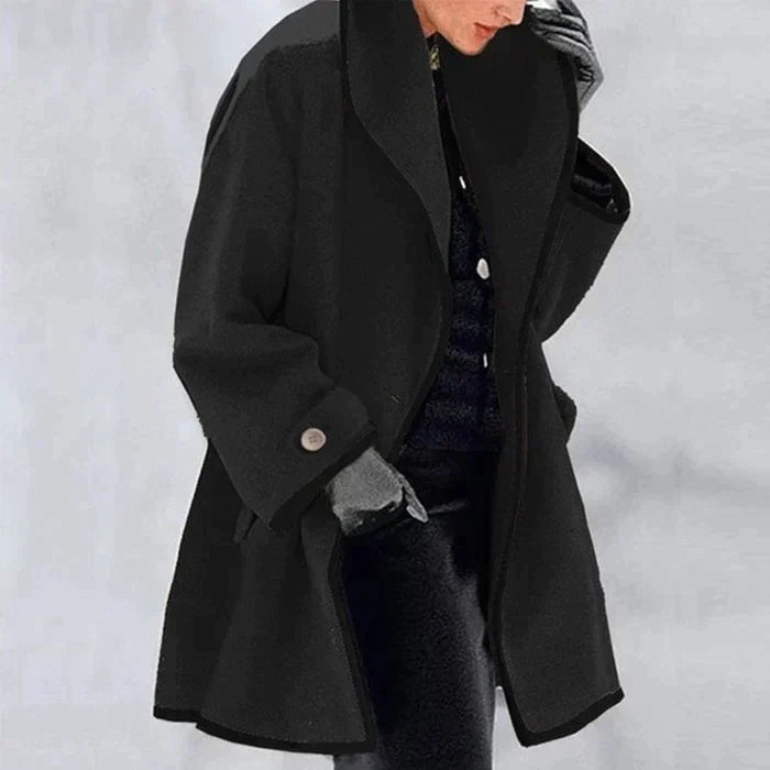 Dames Wollen Jas Warm en Elegант