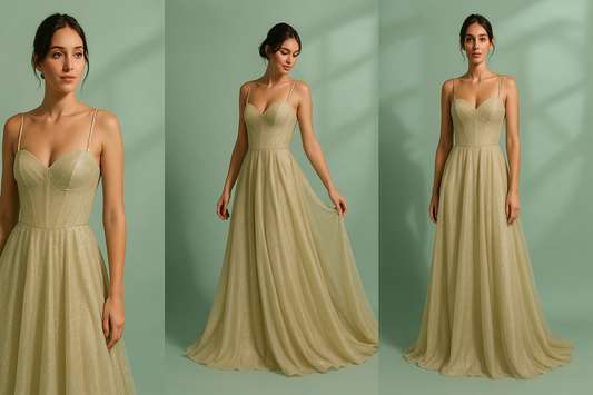 Avondjurk Satijn Gala Jurk Elegante Open Rug - StudioMarella