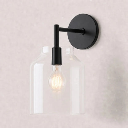 Wandlamp met Melkglazen Kap en Metalen Accenten Minimalistisch Design Sfeerlamp Hal Gang Slaapkamer