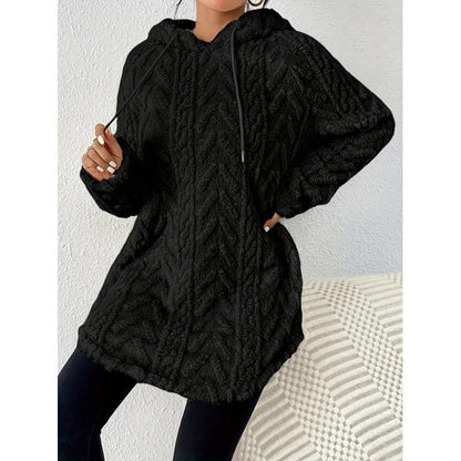 Dames Hoodie Gebreid Met Structuur Trendy Look