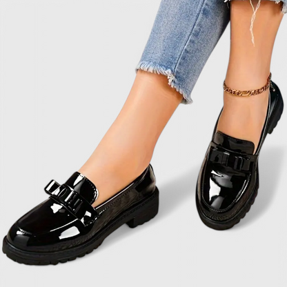 Dames Loafers Met Strikdetail Elegant