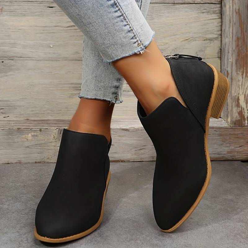 Dames Enkellaarsjes Hak Elegant Stijl