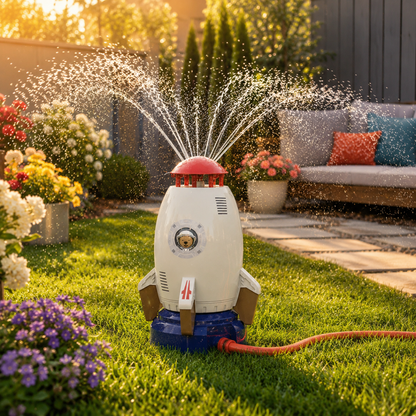 Watersproeier Raket 360° voor Kinderen – Veilig en Duurzaam voor Tuin of Strand
