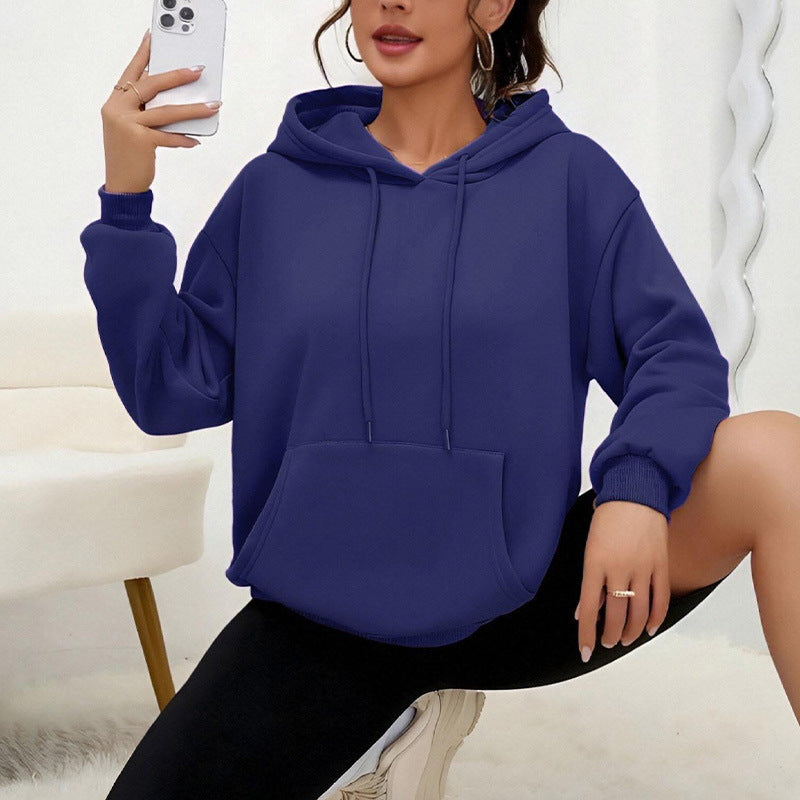 Dames Oversized Hoodie met Kangoeroezak Zacht Comfortabel