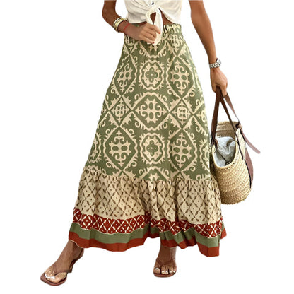 Bona Maxi Jurk Bohemian Zomer Festival Elastisch