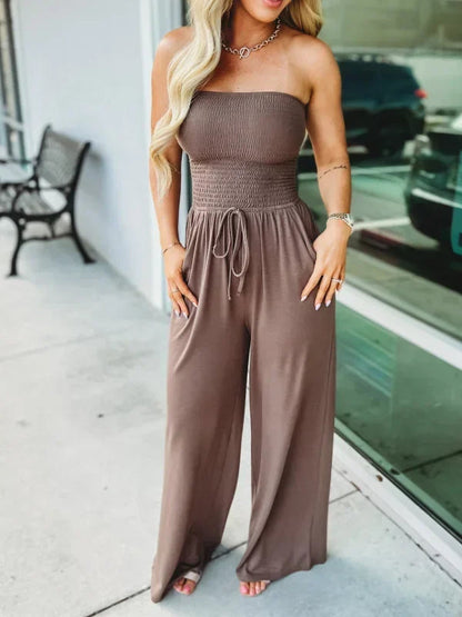 Vrouwelijke Jumpsuit Zonder Bandjes Zomerjurk Kort
