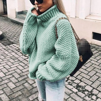 Dames Coltrui Oversized Grof Breiwerk Moderne Trendy