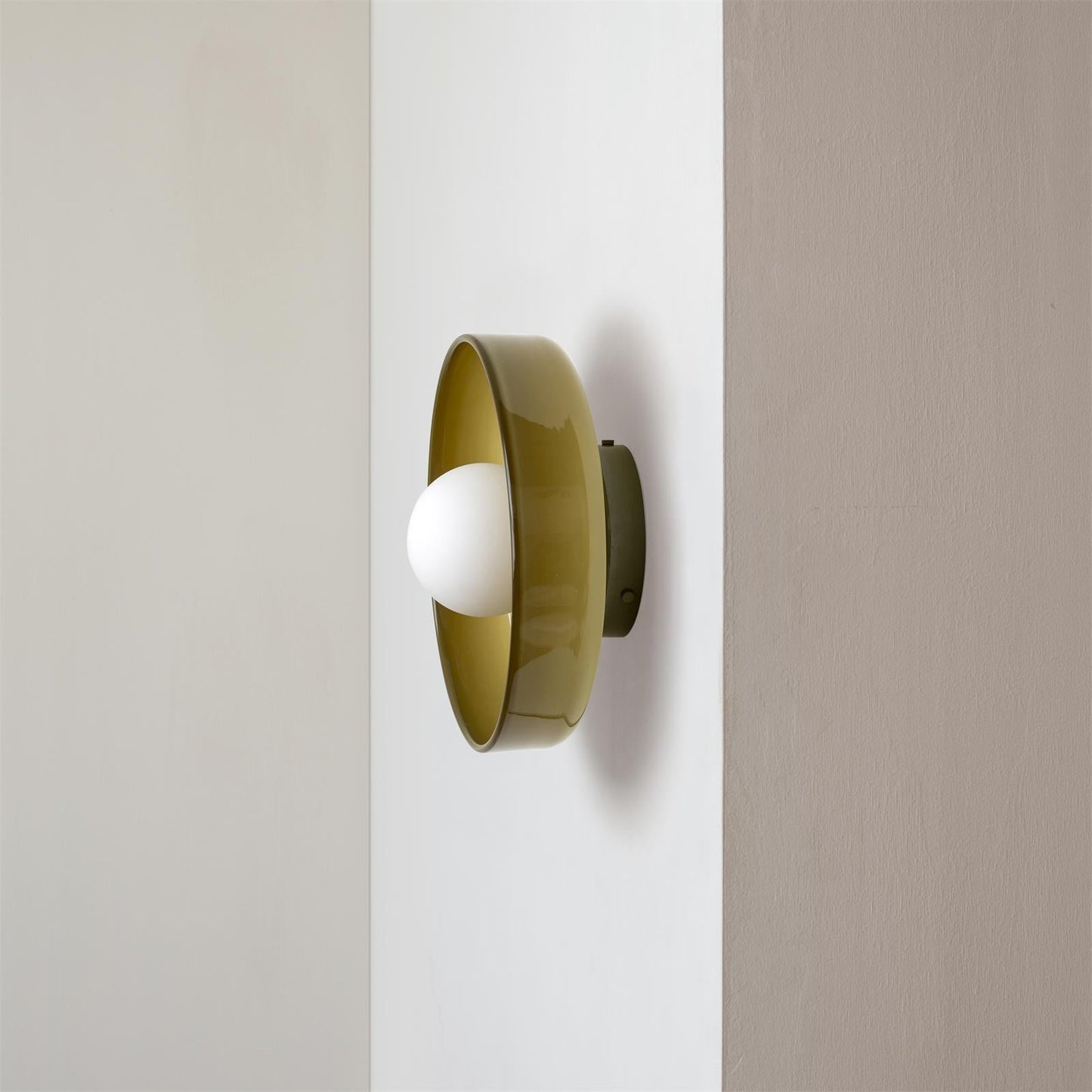 Mulon Plafondlamp en Wandlamp Glas G9 Amber Woonkamer Slaapkamer Design Verlichting Modern Rond