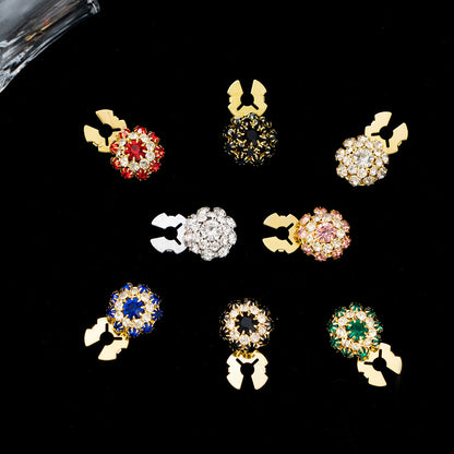 Dames Sierknopen met Steentjes Glitter Luxe Look
