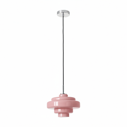 Gekleurde Glazen Hanglamp met Verstelbare Ophanging – Moderne Lichtpunt voor Eetkamer Keuken Woonkamer