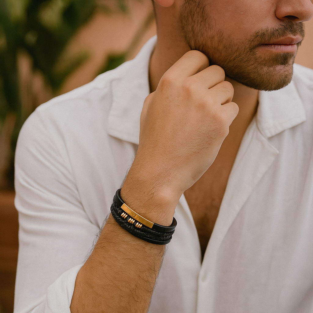 Leren Armband Heren Casual en Chic Design