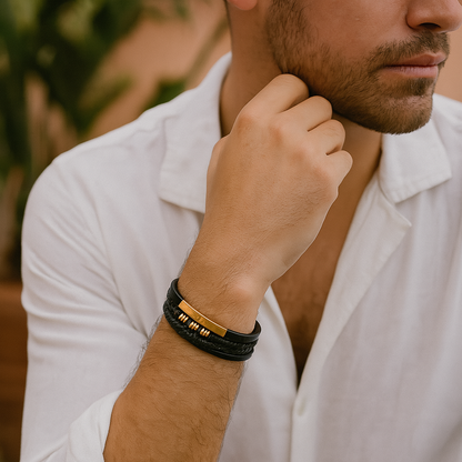 Leren Armband Heren Casual en Chic Design