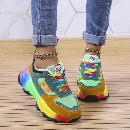 Dames Regenboogschoenen Orthopedisch Comfortabel