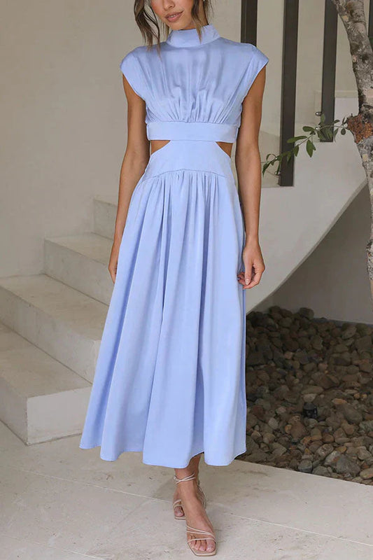 Vrouwen Zomerjurk Geplooide Maxi Jurk Lange Jurk Zomer - StudioMarella