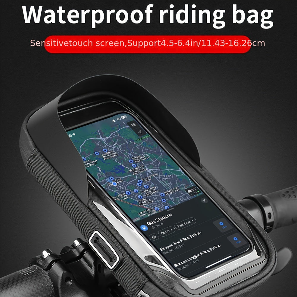 Waterdichte Telefoonhouder voor Fiets en Motor met 360° Draaibaar Systeem
