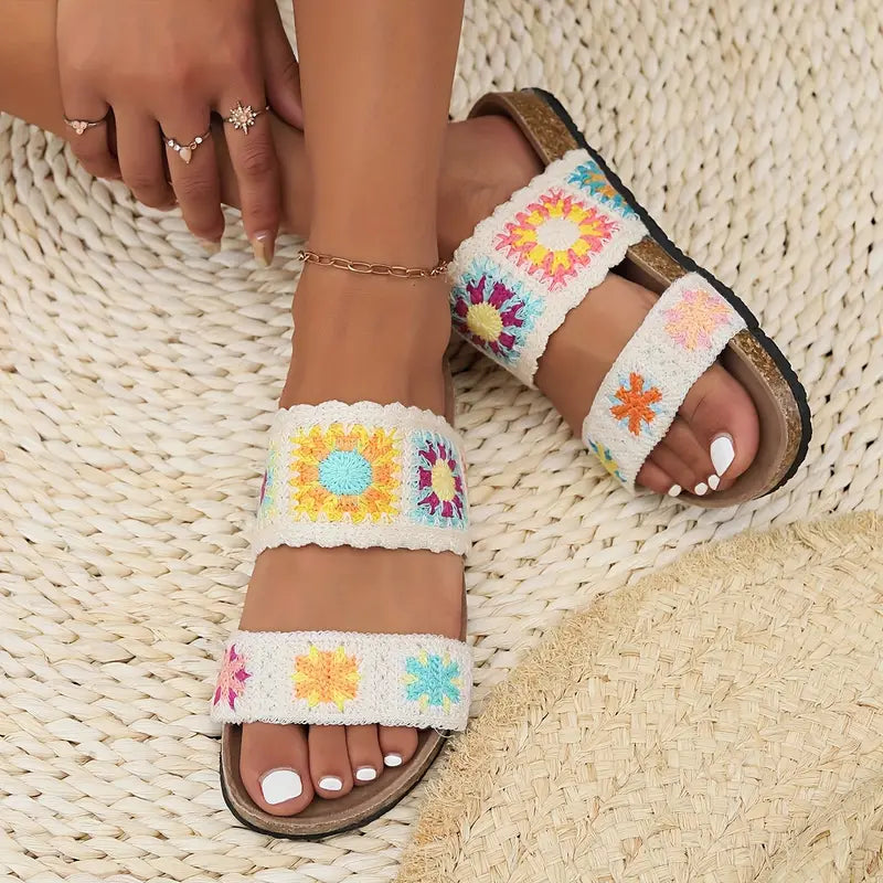 Dames Sandalen Comfortabele Platte Zomerslippers - StudioMarella