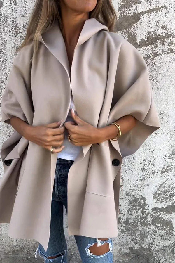 Oversized Cape Jas voor Dames Losvallend en Stijlvol