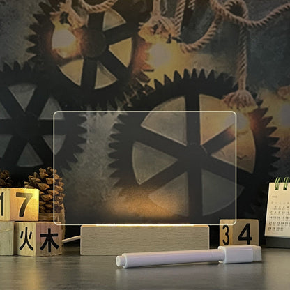 Schrijfbaar Nachtlampje met LED-Verlichting – Creatief Memobord voor Berichten en Notities