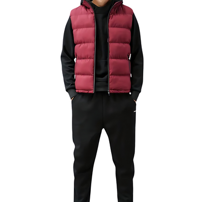 Heren Bodywarmer Puffer Vest Donzen Look Warm Isolatie