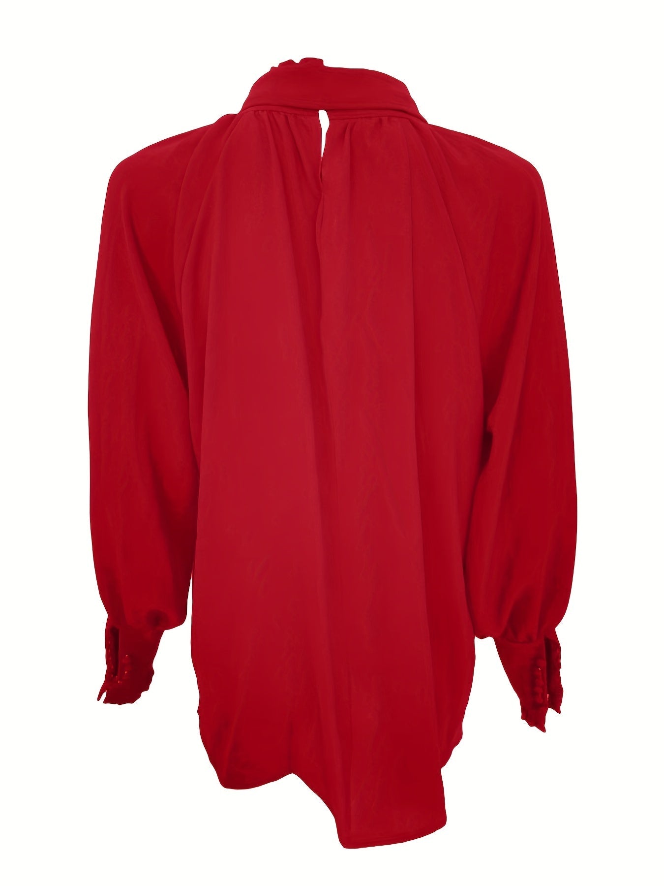 Vrouwelijke Blouse met Strik en Ruches Elegant Design