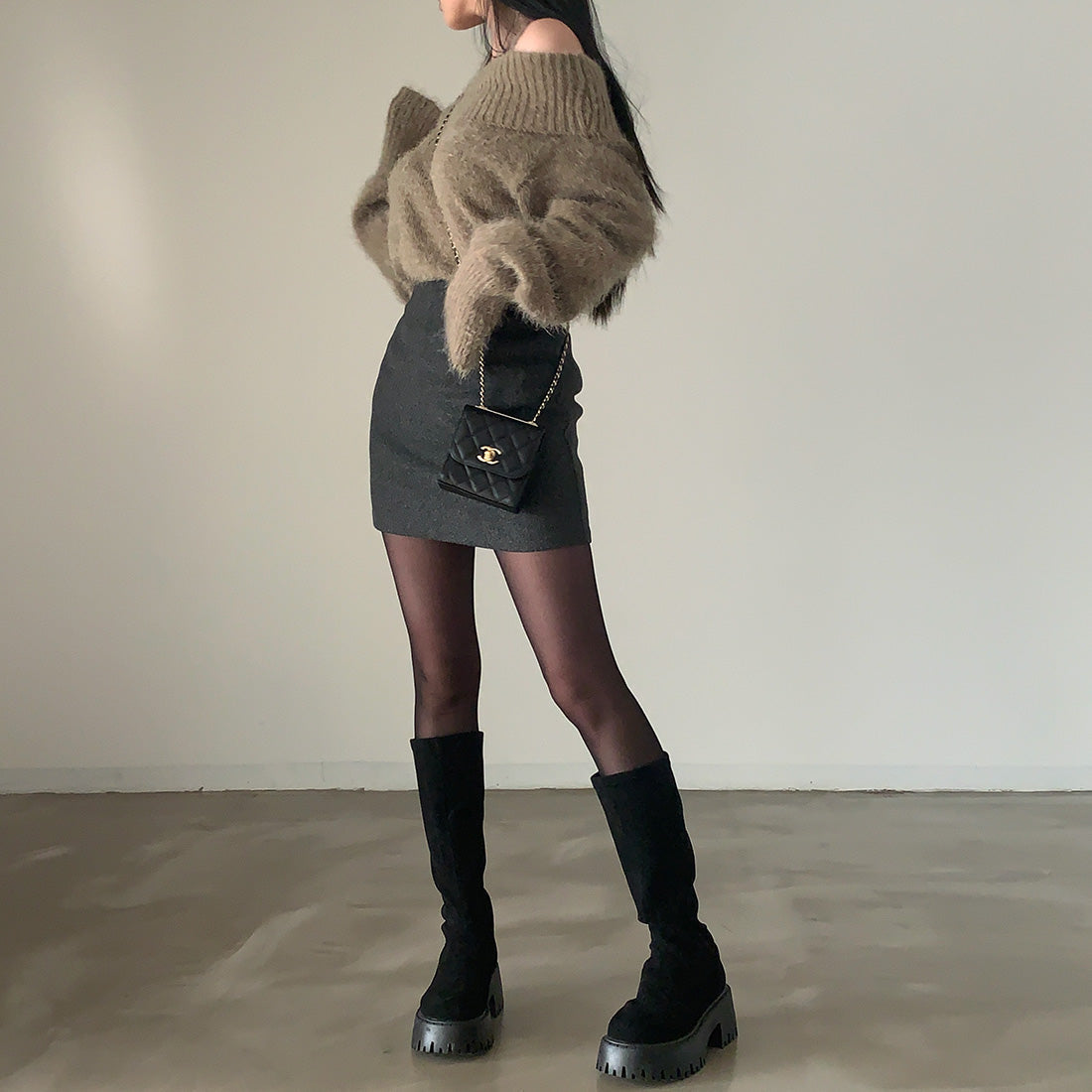 Dames Trui Off-shoulder Gebreid Stijlvol