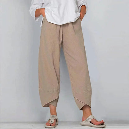 Dames Linnen Broek Zomer Comfortabel Luchtig Linnen