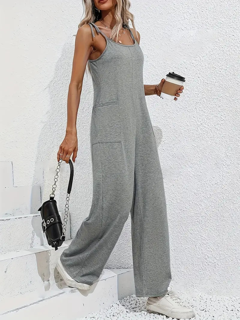 Jumpsuit Zomerjurk Gebreid Casual Korte Mouw - StudioMarella