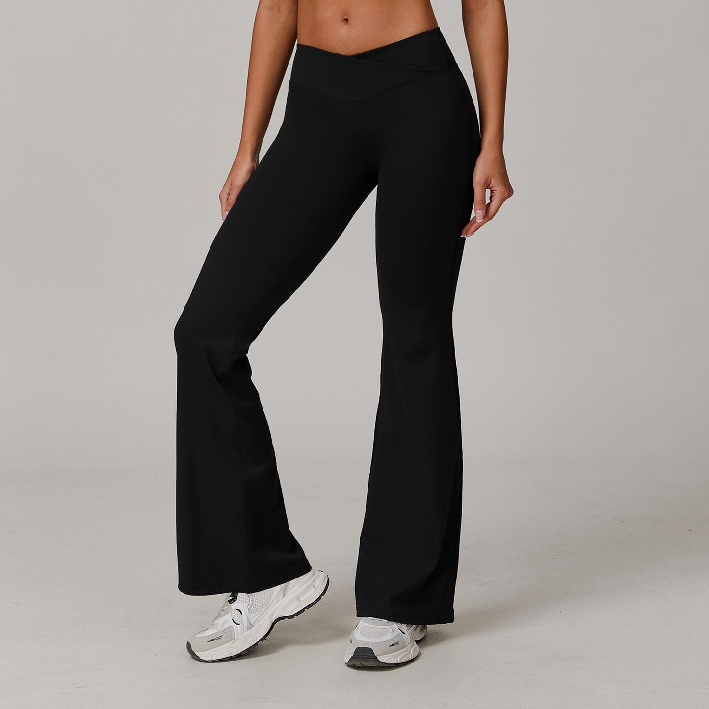 Dames Yoga Broek Hoge Taille Flare Sportbroek Zacht Elastisch