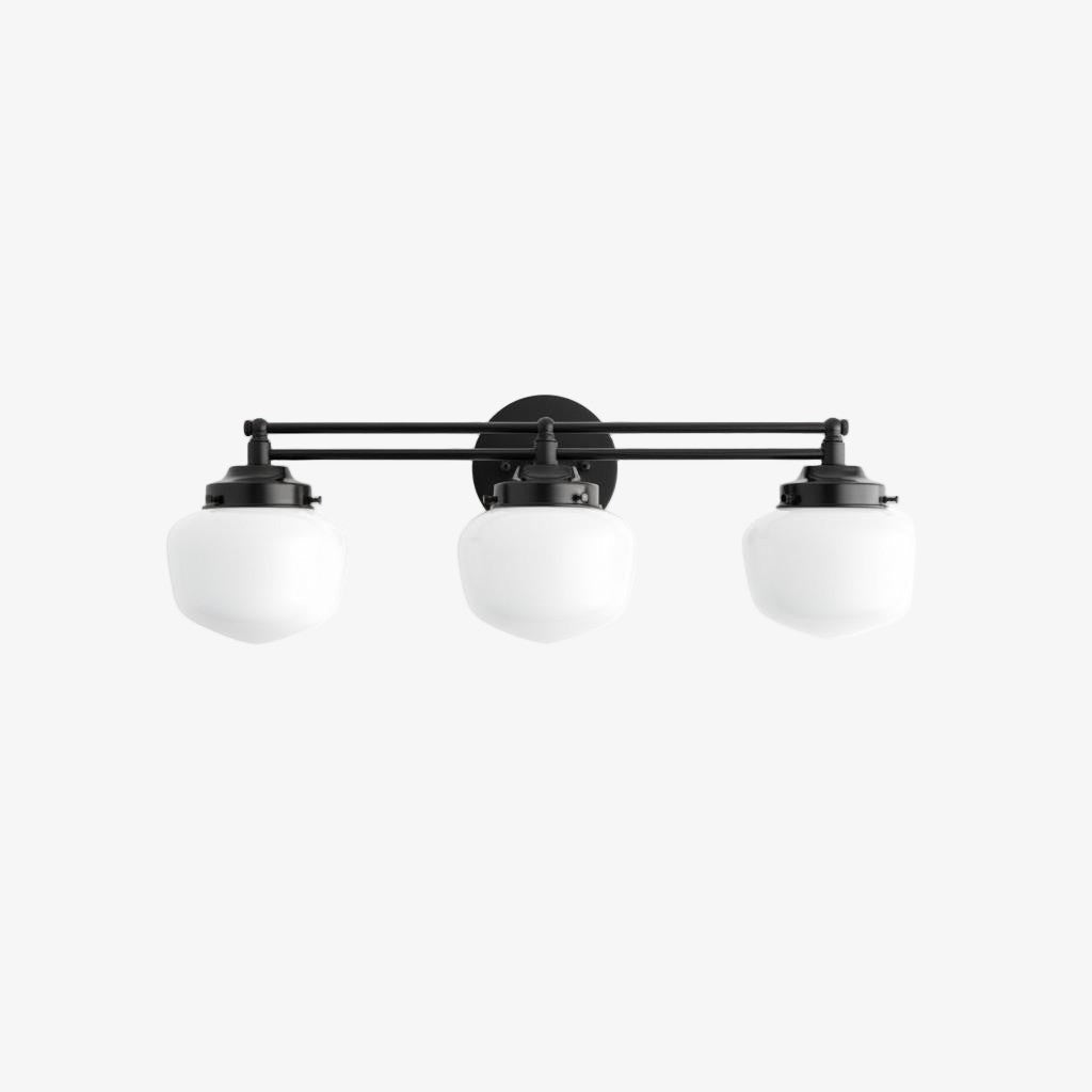 Globe Wandlamp Klassieke Badkamer Schoolhouse Verlichting Mat Opaal Glas voor Spiegel en Wastafel