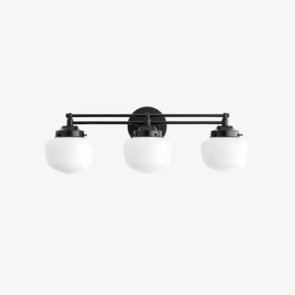 Globe Wandlamp Klassieke Badkamer Schoolhouse Verlichting Mat Opaal Glas voor Spiegel en Wastafel