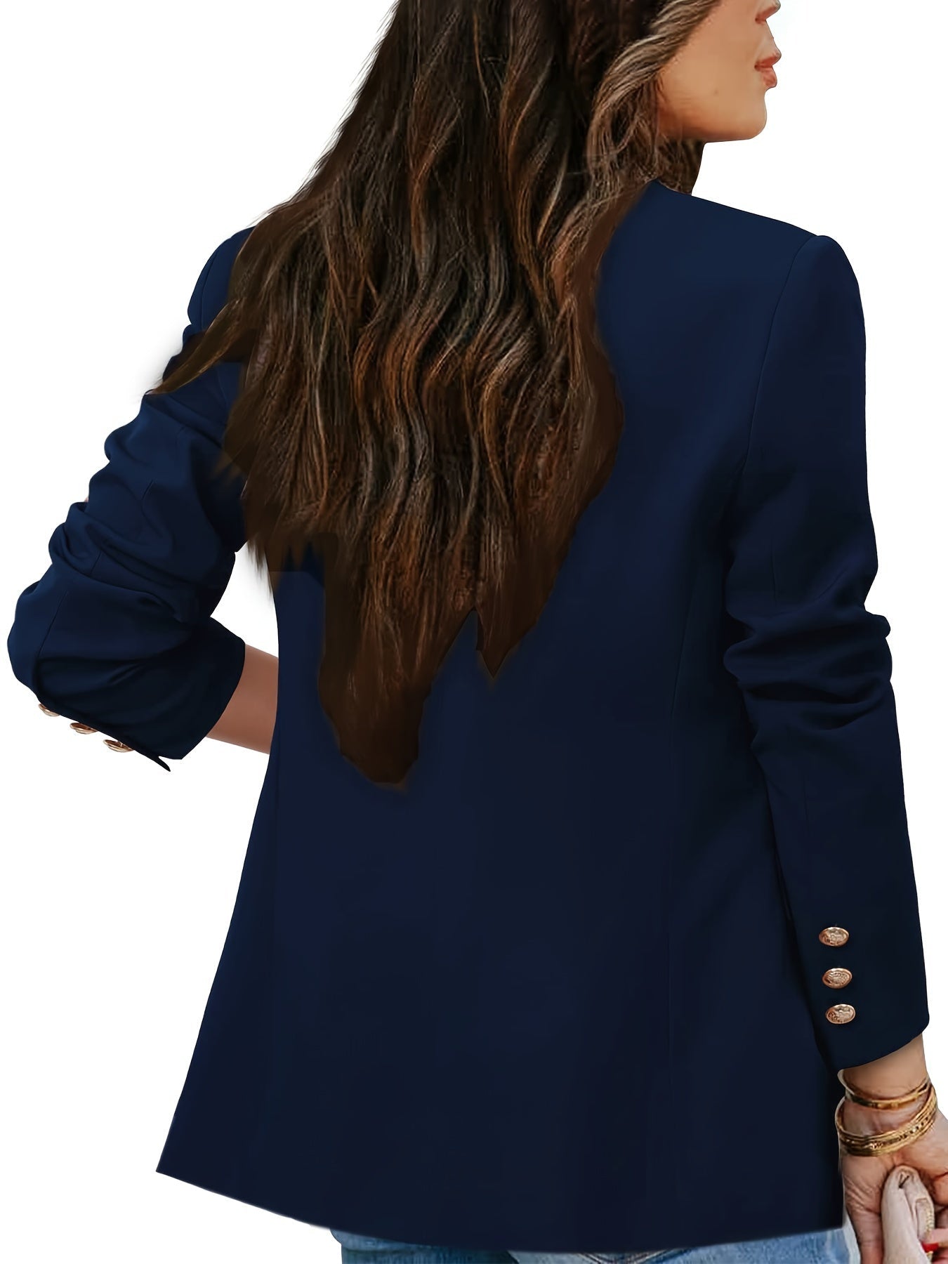 Damesblazer Zakelijk Elegance met Dubbele Knoopsluiting