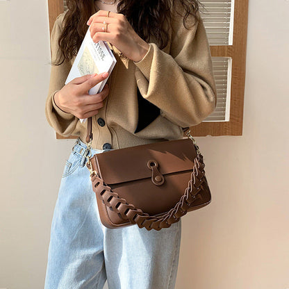 Dames Schoudertas Gevlochten Stijl Volwassen Trendy Look - StudioMarella