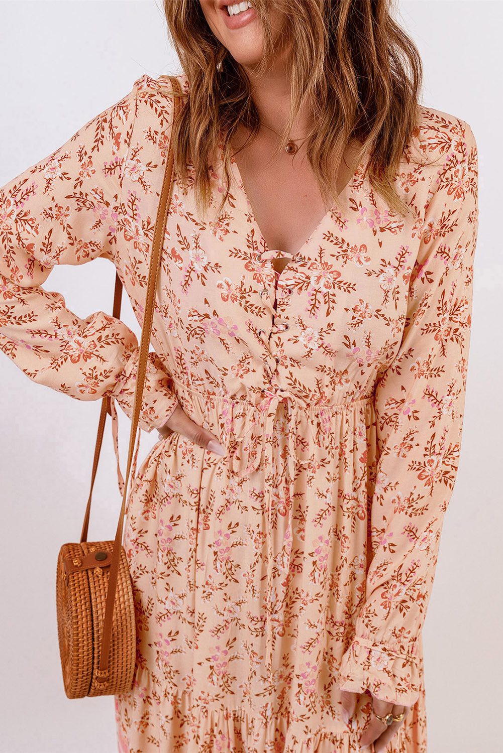 Kleurige Maxi Jurk met Strepen voor Vrouw Zomer