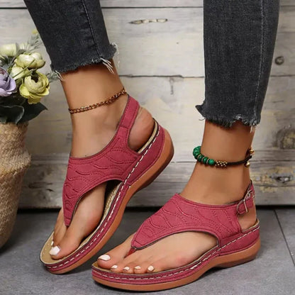 Sandalen met Glanzend Leer voor Vrouw