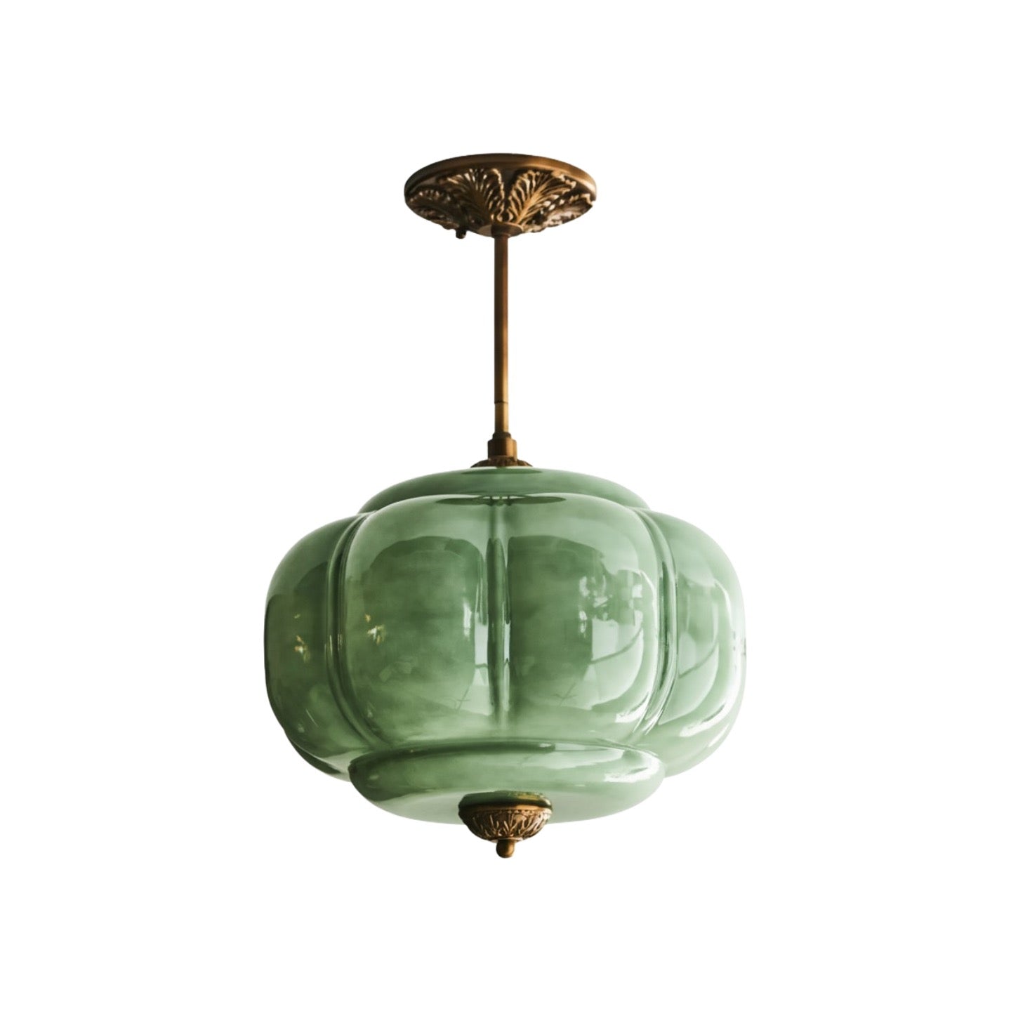 Vintage Melkglazen Hanglamp met Gegolfde Rand – Scandinavische Sfeerverlichting voor Keuken en Slaapkamer