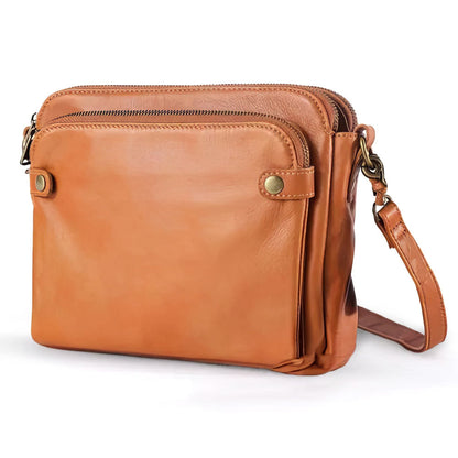Leren Schoudertas met Geïntegreerde Portemonnee 9 Kaartvakken Compact Dagelijks Gebruik Dames Crossbody