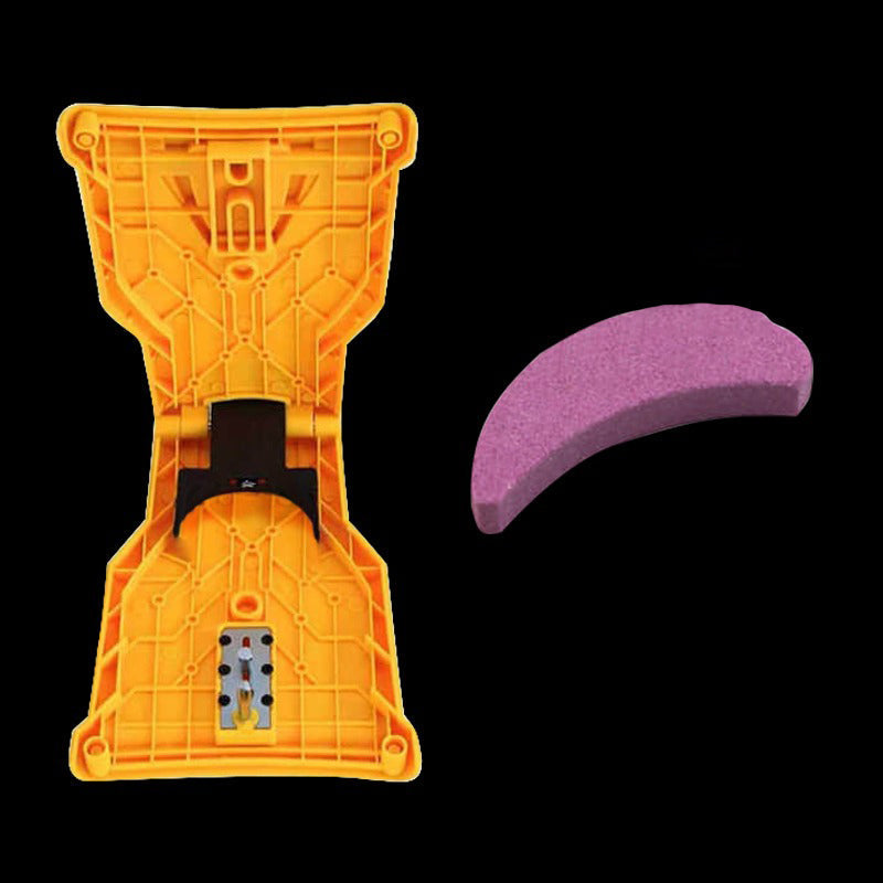 Universele Kettingzaag Slijper Slijpapparaat Handgereedschap Draagbaar Geel Metaal Nylon 21cm Professioneel