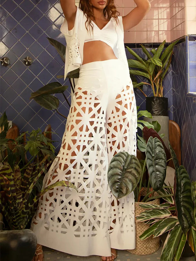 Stijlvolle Lange Broek en Jasje Set voor Dames - StudioMarella