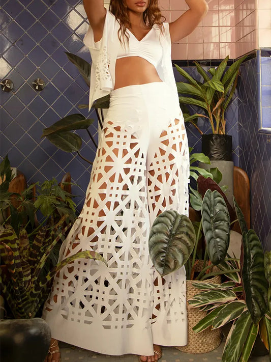 Stijlvolle Lange Broek en Jasje Set voor Dames - StudioMarella