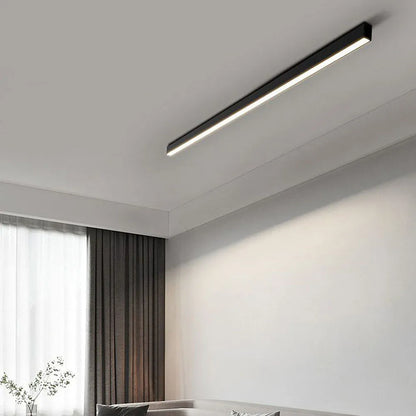LED plafondlamp zwart langwerpig modern voor woonkamer hal slaapkamer minimalistische plafondverlichting binnen