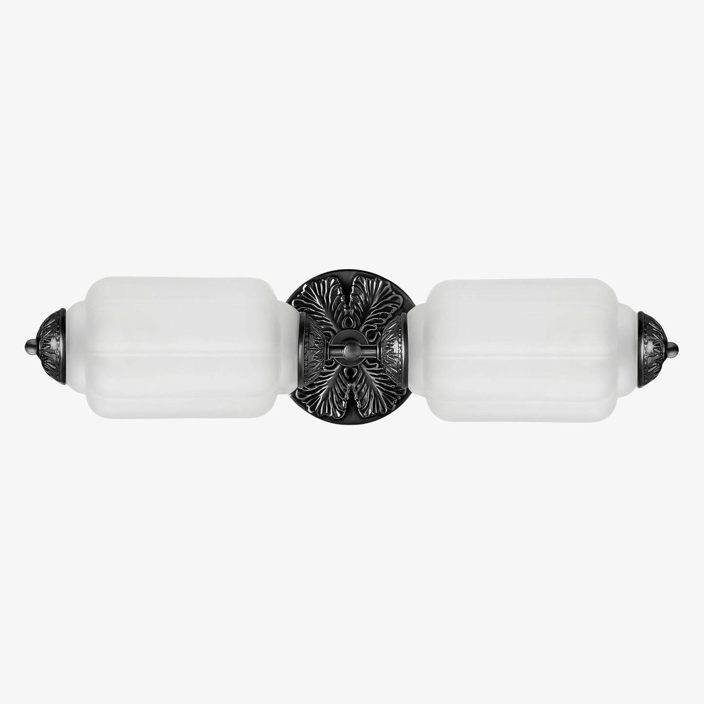 Eloise Vintage Scalloped Milk Glass Wall Sconce - Modern Accent Lighting for Bathroom and Bedroom