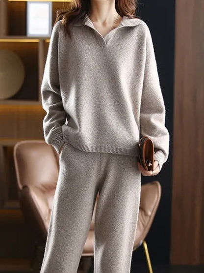 Dames Trainingspak 2-Delig Oversized Trui en Broek Comfortabel