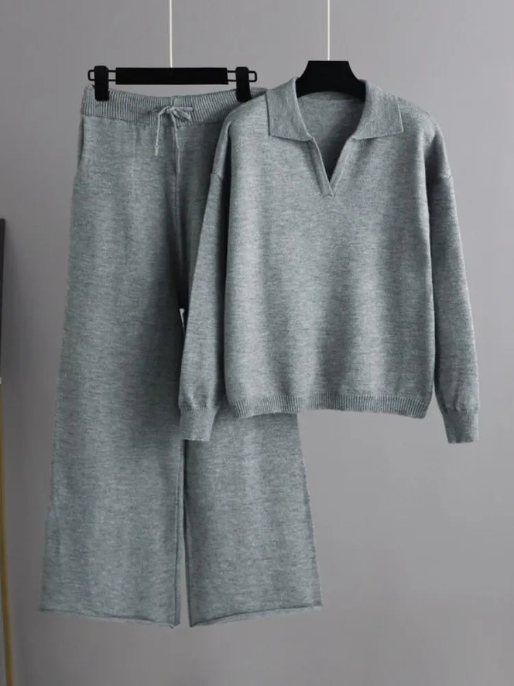 Dames Trainingspak 2-Delig Oversized Trui en Broek Comfortabel