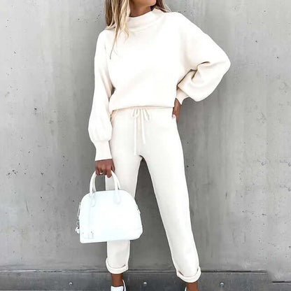 Dames Tweedelig Pak – Elegante Broek en Blouse Set