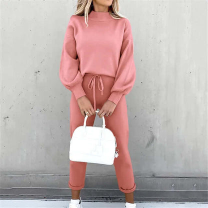 Dames Tweedelig Pak – Elegante Broek en Blouse Set